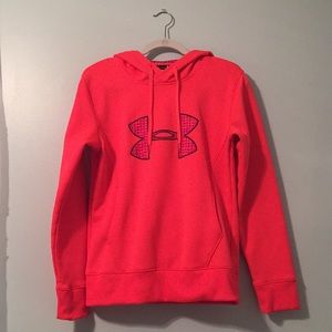 Pink Colored Under Armour Hoodie